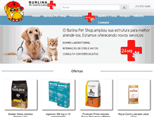 Tablet Screenshot of burlinapetshop.com.br